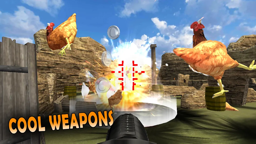 Скачать взлом Cluck Shot: Chicken War FPS (Клак Шот)  [МОД Много денег] — последняя версия apk на Андроид screen 4