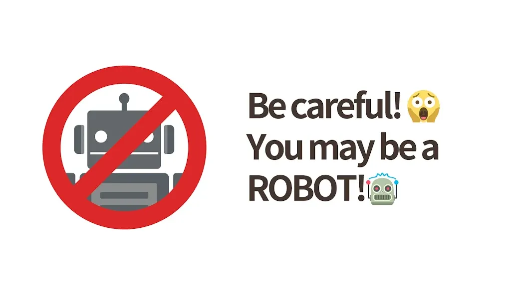 Скачать взломанную No Robots Allowed — Crazy Quiz (Но роботы не допускаются)  [МОД Меню] — полная версия apk на Андроид screen 1