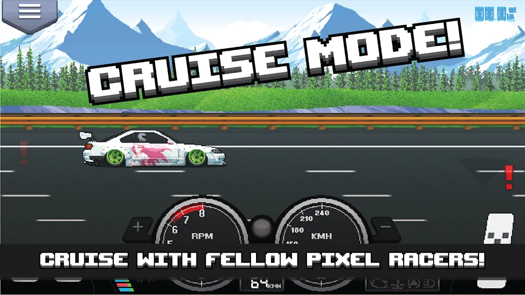 Взлом Pixel Car Racer (Пиксельный гоночный автомобиль)  [МОД Unlocked] — последняя версия apk на Андроид screen 4