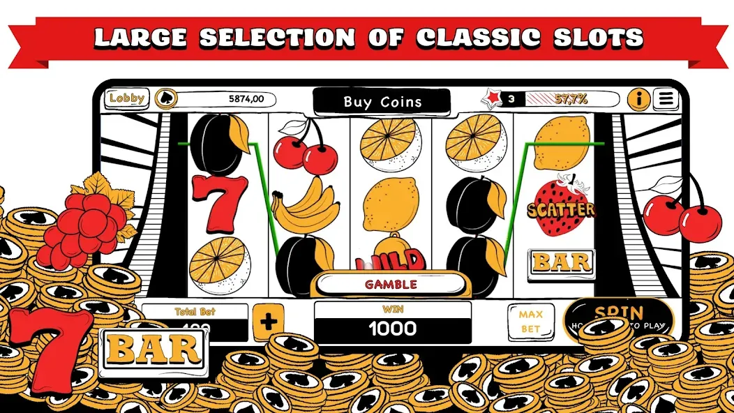 Взлом B&W Casino  [МОД Много монет] — стабильная версия apk на Андроид screen 2