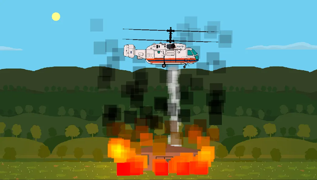 Скачать взлом Pixel Helicopter Simulator (Пиксельный симулятор вертолета)  [МОД Много денег] — полная версия apk на Андроид screen 2