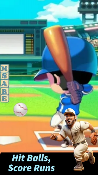 Скачать взломанную Baseball Letter Strike Homerun  [МОД Unlocked] — последняя версия apk на Андроид screen 1