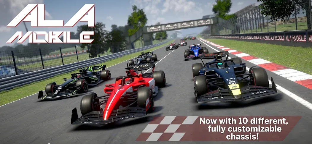 Скачать взлом Ala Mobile GP — Formula racing (Ала Мобайл Гран При)  [МОД Menu] — последняя версия apk на Андроид screen 1