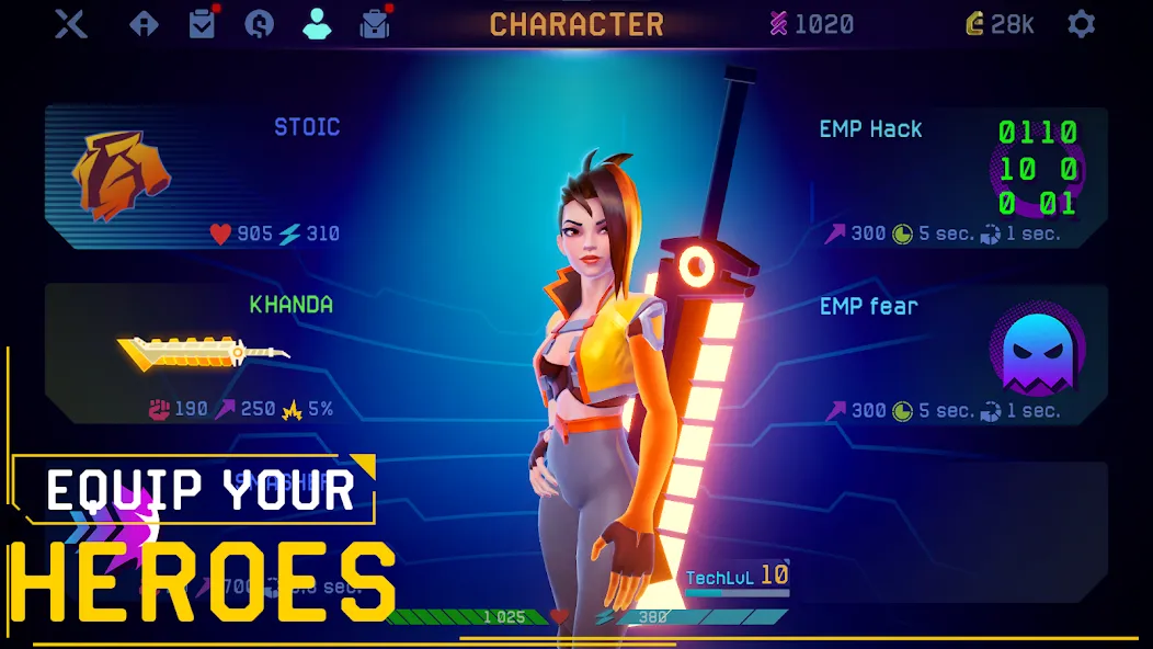 Взломанная Rush Angel — Cyberpunk RPG (Раш Энджел)  [МОД Menu] — полная версия apk на Андроид screen 2