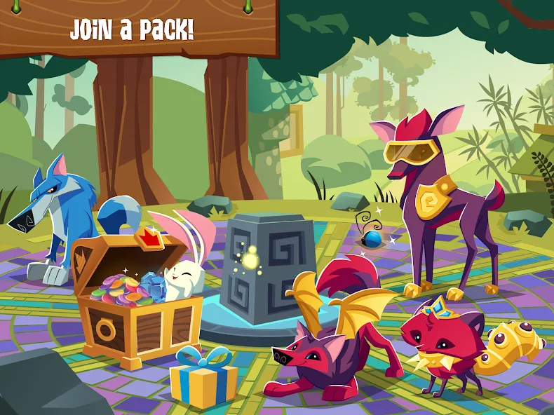 Взломанная Animal Jam (Анимал Джем)  [МОД Много денег] — полная версия apk на Андроид screen 2