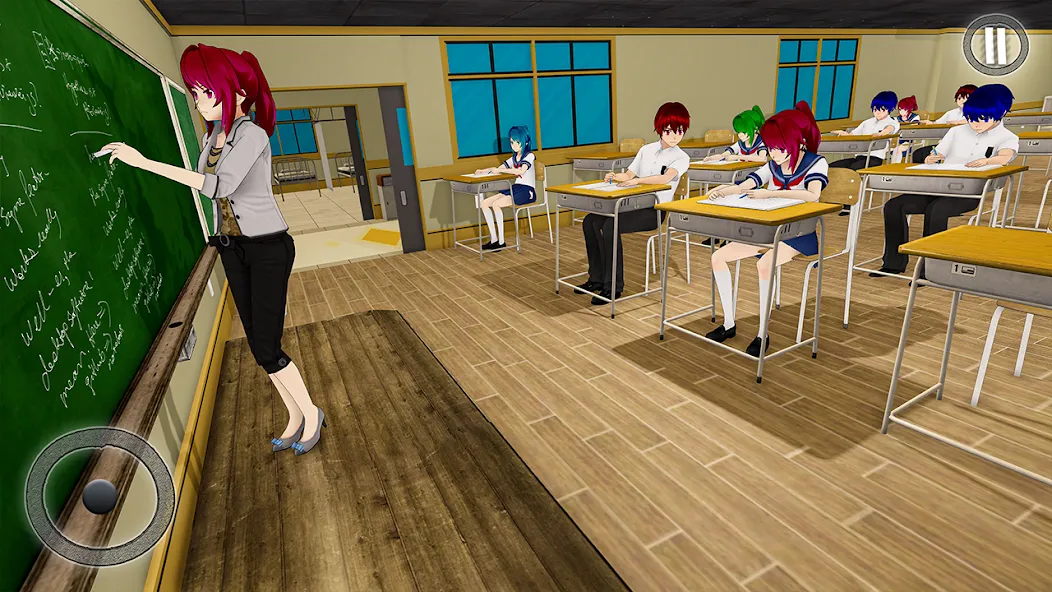 Скачать взлом Anime Girl School Teacher 3D  [МОД Menu] — последняя версия apk на Андроид screen 2