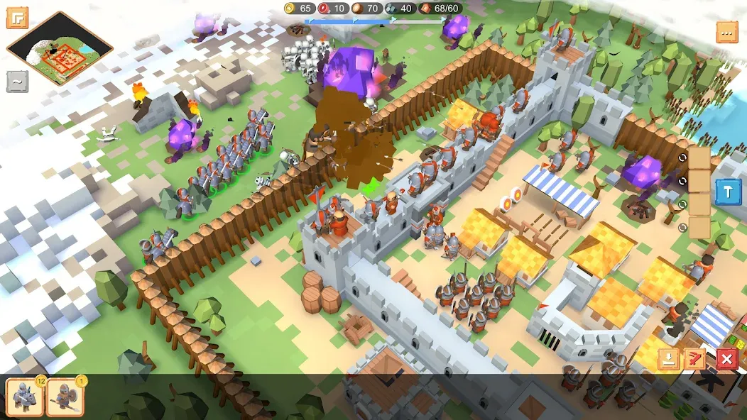 Скачать взломанную RTS Siege Up! — Medieval War  [МОД Бесконечные монеты] — стабильная версия apk на Андроид screen 4