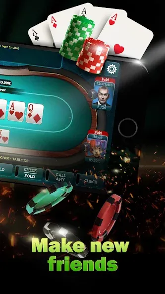 Взломанная Live Poker Tables–Texas holdem  [МОД Mega Pack] — последняя версия apk на Андроид screen 2