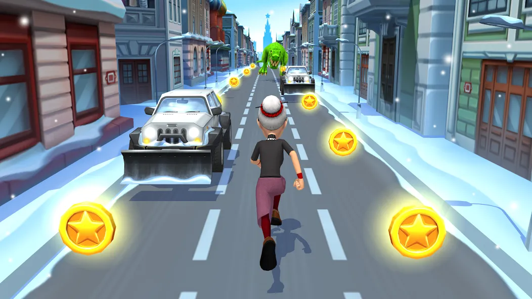 Взлом Angry Gran Run — Running Game (Энгри Гран Ран)  [МОД Unlocked] — полная версия apk на Андроид screen 1