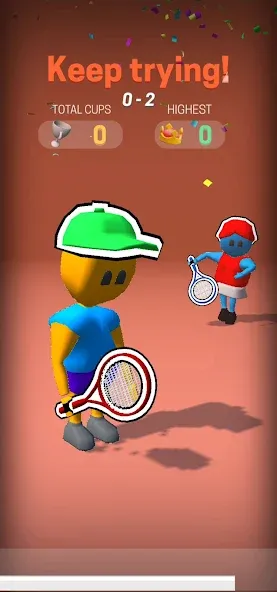 Скачать взломанную Deuce Hit! (Tennis)  [МОД Menu] — стабильная версия apk на Андроид screen 2