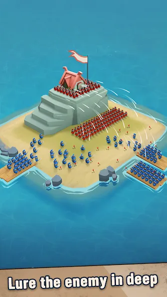 Скачать взломанную Island War (Айсланд Уор)  [МОД Много монет] — полная версия apk на Андроид screen 2