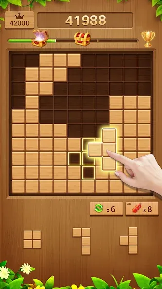 Скачать взлом Wood Block Puzzle Addictive  [МОД Меню] — полная версия apk на Андроид screen 1