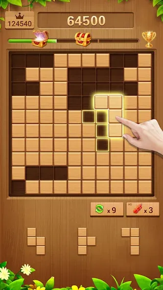 Скачать взлом Wood Block Puzzle Addictive  [МОД Меню] — полная версия apk на Андроид screen 4