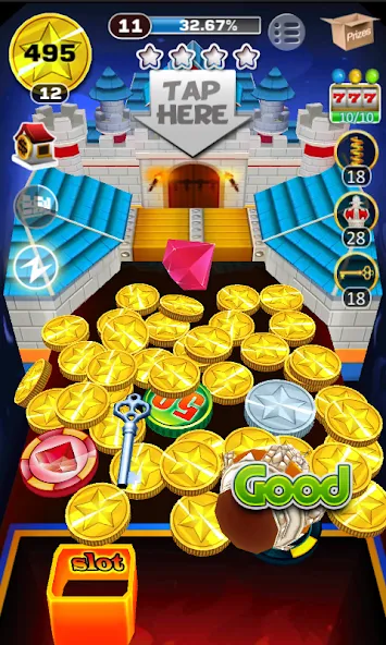 Скачать взломанную AE Coin Mania : Arcade Fun (Эй Это Мания Монет)  [МОД Menu] — полная версия apk на Андроид screen 3