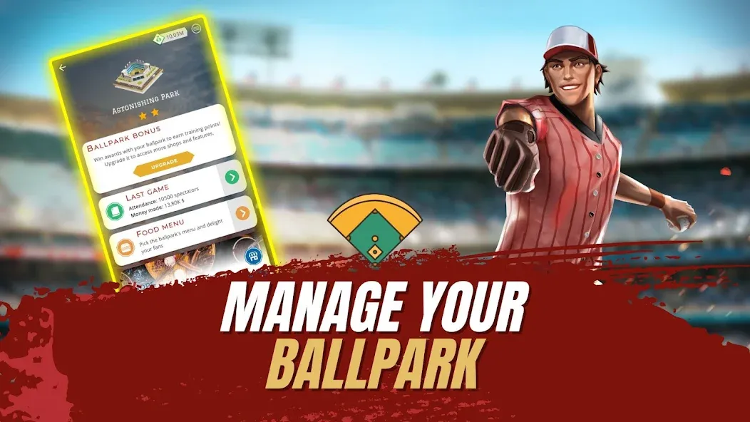 Взлом Astonishing Baseball Manager (Астонишинг Бейсбол Менеджер)  [МОД Бесконечные монеты] — полная версия apk на Андроид screen 4