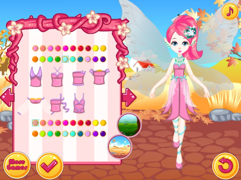 Скачать взломанную Fairy Dress Up — Girls Games  [МОД Бесконечные монеты] — полная версия apk на Андроид screen 2