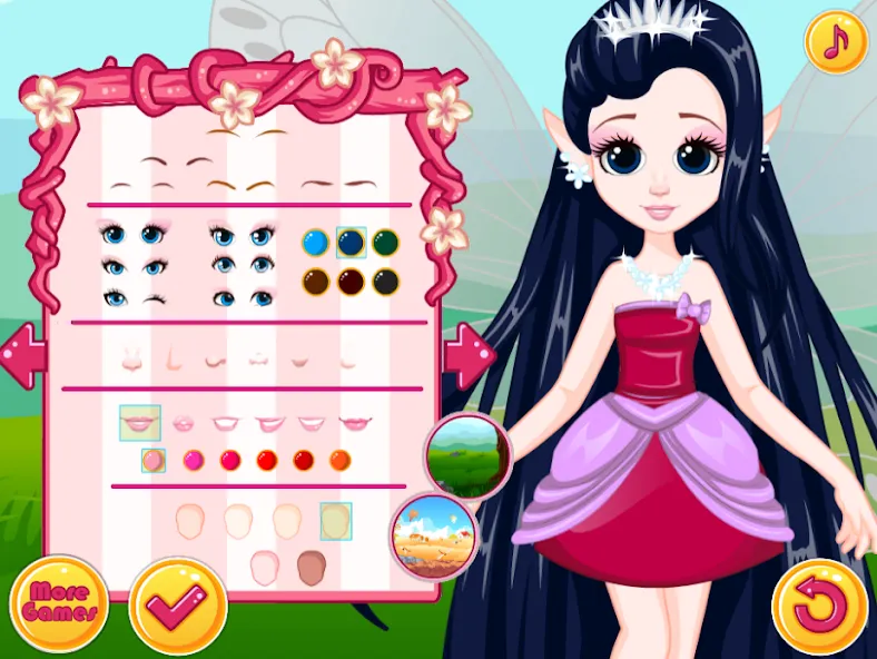 Скачать взломанную Fairy Dress Up — Girls Games  [МОД Бесконечные монеты] — полная версия apk на Андроид screen 3