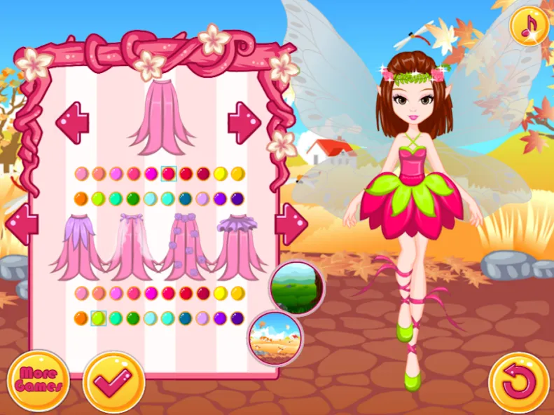 Скачать взломанную Fairy Dress Up — Girls Games  [МОД Бесконечные монеты] — полная версия apk на Андроид screen 4