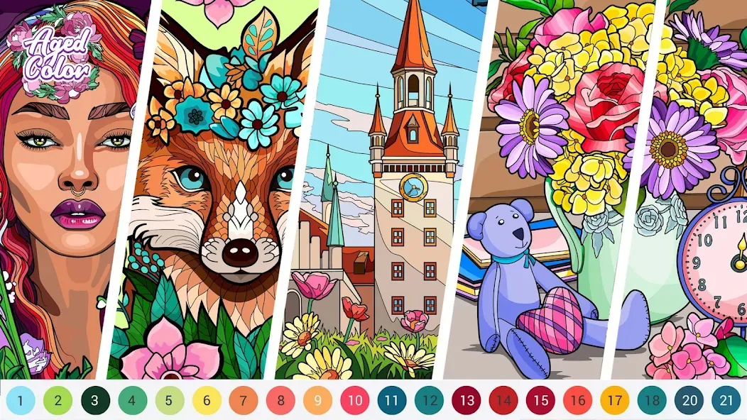 Взломанная Aged Color (Эйджед Колор)  [МОД Много монет] — полная версия apk на Андроид screen 4
