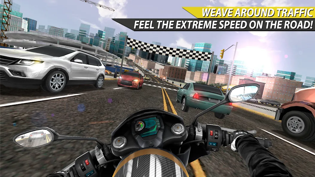 Взлом Moto Rider In Traffic (Мото Райдер в Трафике)  [МОД Много денег] — полная версия apk на Андроид screen 2