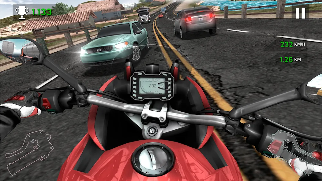 Взлом Moto Rider In Traffic (Мото Райдер в Трафике)  [МОД Много денег] — полная версия apk на Андроид screen 5