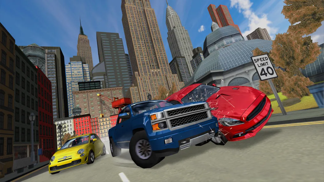 Скачать взлом Car Driving Simulator: NY (Симулятор вождения автомобиля)  [МОД Меню] — последняя версия apk на Андроид screen 1