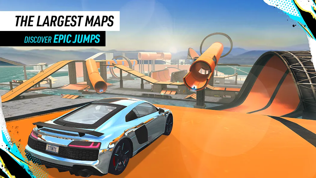 Скачать взломанную Car Stunt Races: Mega Ramps (Кар Стант Рейсы)  [МОД Бесконечные монеты] — полная версия apk на Андроид screen 3