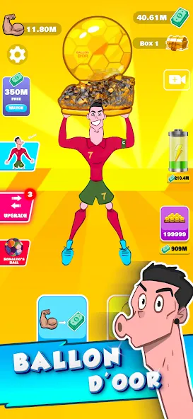 Взлом Lifting Ronaldo (Тренировка Роналду)  [МОД Меню] — последняя версия apk на Андроид screen 1