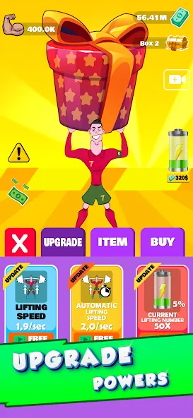 Взлом Lifting Ronaldo (Тренировка Роналду)  [МОД Меню] — последняя версия apk на Андроид screen 2