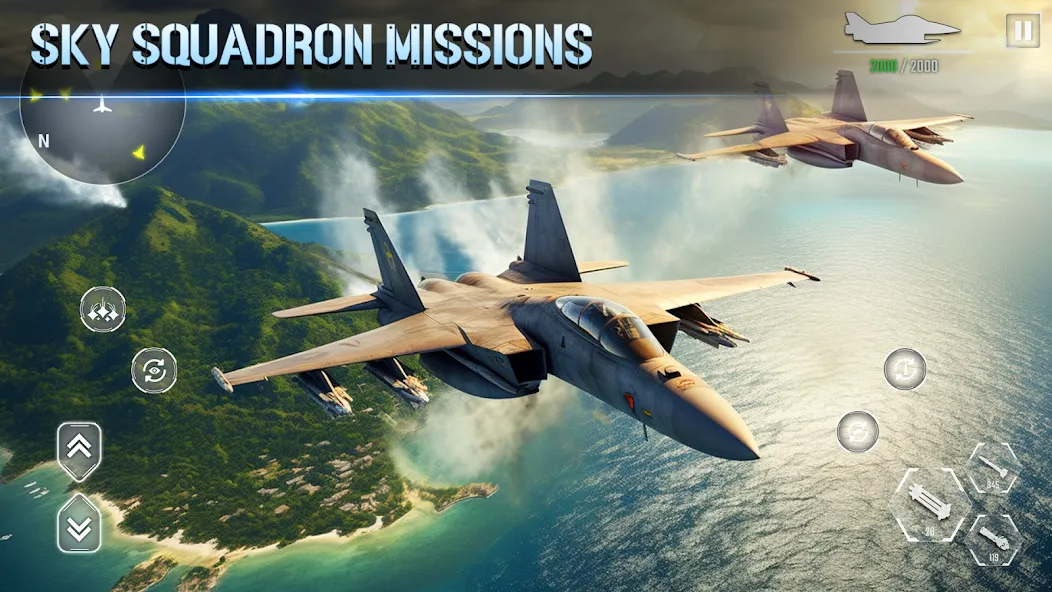 Взломанная Aircraft Strike: Jet Fighter  [МОД Бесконечные деньги] — последняя версия apk на Андроид screen 3