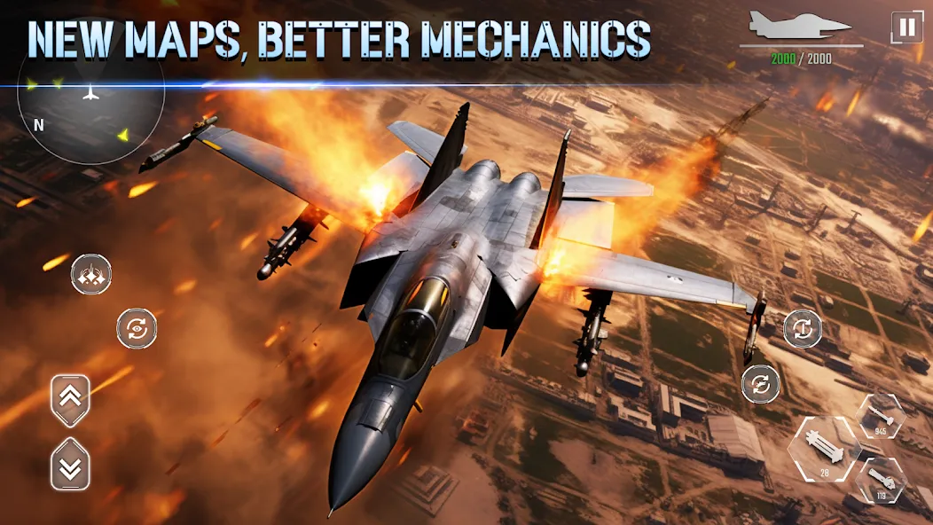 Взломанная Aircraft Strike: Jet Fighter  [МОД Бесконечные деньги] — последняя версия apk на Андроид screen 4