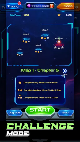 Скачать взломанную Galaxy Attack: Space Shooter (Гэлэкси Аттак)  [МОД Mega Pack] — стабильная версия apk на Андроид screen 4