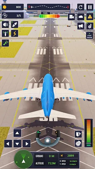 Скачать взломанную Airplane Game Flight Simulator  [МОД Много денег] — последняя версия apk на Андроид screen 2