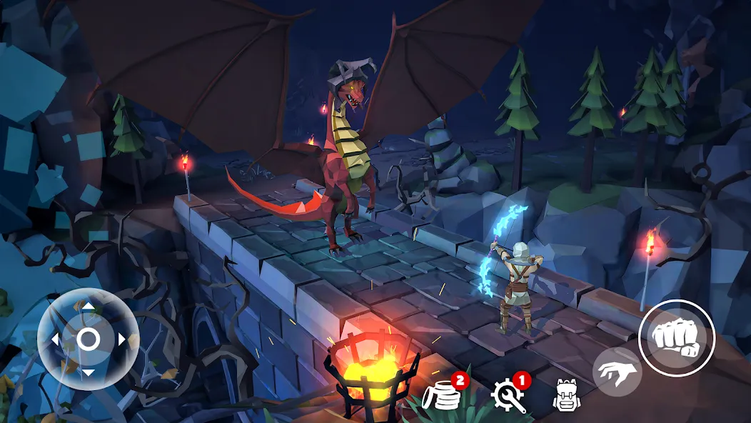 Взлом Polygon Fantasy: Action RPG (Полигон Фэнтези)  [МОД Много монет] — последняя версия apk на Андроид screen 4