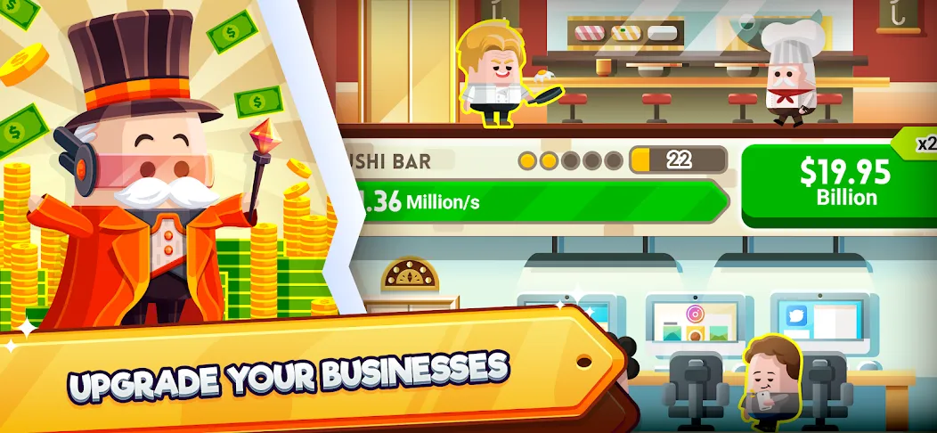 Скачать взломанную Cash, Inc. Fame & Fortune Game  [МОД Бесконечные деньги] — последняя версия apk на Андроид screen 3