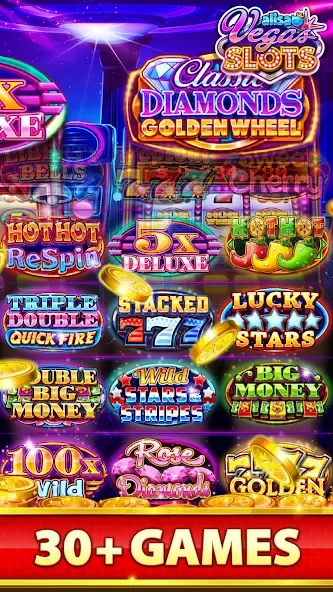 Скачать взломанную VEGAS Slots by Alisa – Free Fu (Вегас Слоты от Алисы)  [МОД Menu] — последняя версия apk на Андроид screen 3