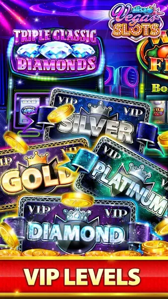 Скачать взломанную VEGAS Slots by Alisa – Free Fu (Вегас Слоты от Алисы)  [МОД Menu] — последняя версия apk на Андроид screen 4