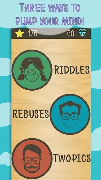 Взломанная Riddles, Rebuses and Two Pics  [МОД Много денег] — стабильная версия apk на Андроид screen 5