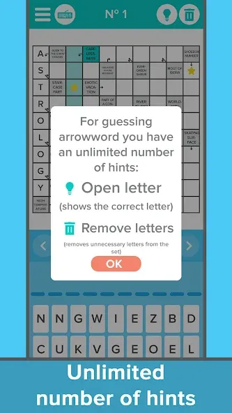 Взлом Crossword: Arrowword puzzles  [МОД Все открыто] — полная версия apk на Андроид screen 4