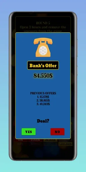 Скачать взломанную Deal or No Deal (Дил ор Но Дил)  [МОД Menu] — полная версия apk на Андроид screen 3