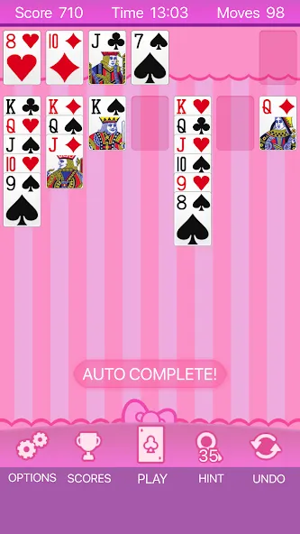 Взлом Pink Solitaire (Пинк Солитер)  [МОД Mega Pack] — стабильная версия apk на Андроид screen 1