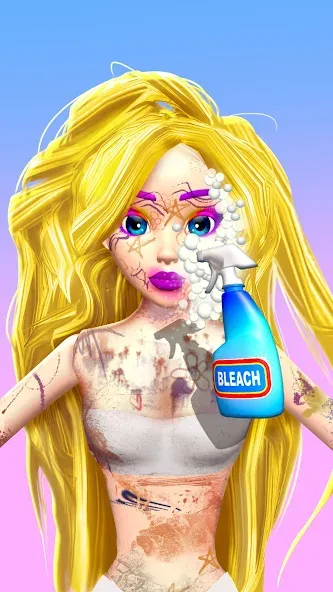 Скачать взломанную Doll Makeover — DIY 3D Dolly  [МОД Меню] — полная версия apk на Андроид screen 2