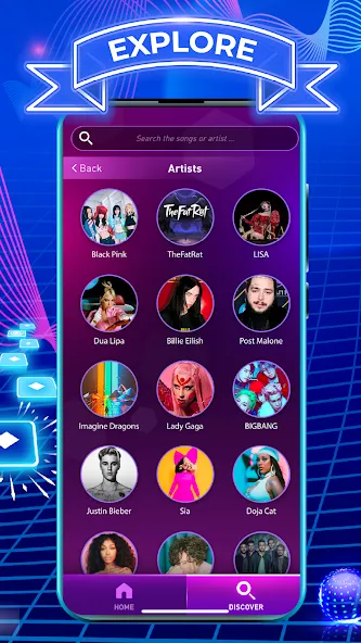 Скачать взломанную Tiles Hop: EDM Rush (Тайлс Хоп)  [МОД Много монет] — последняя версия apk на Андроид screen 3