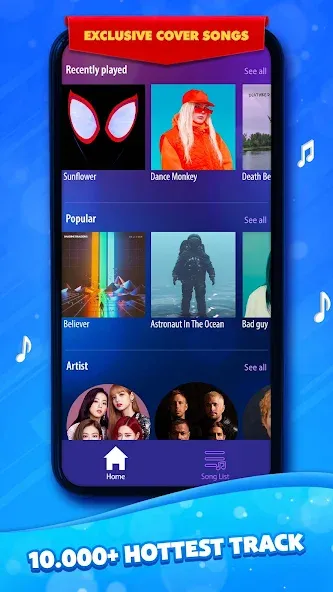 Скачать взломанную Duet Tiles: Dual Vocal Music (Дуэт Тайлз)  [МОД Menu] — полная версия apk на Андроид screen 1