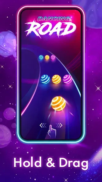 Скачать взлом Dancing Road: Color Ball Run! (Дансинг Роад)  [МОД Mega Pack] — полная версия apk на Андроид screen 3