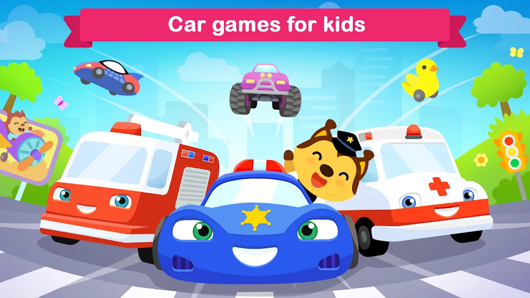 Скачать взлом Car games for kids & toddler  [МОД Бесконечные монеты] — стабильная версия apk на Андроид screen 1