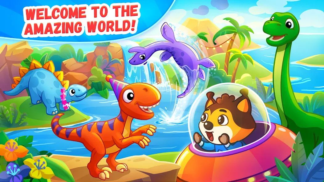 Взлом Dinosaur games for kids age 2  [МОД Unlimited Money] — последняя версия apk на Андроид screen 1