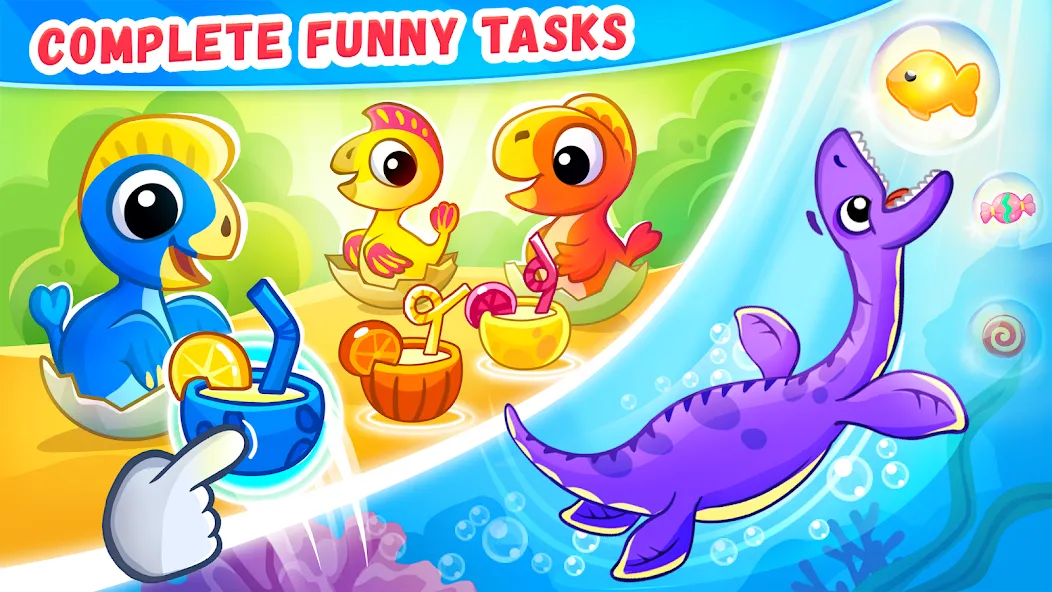 Взлом Dinosaur games for kids age 2  [МОД Unlimited Money] — последняя версия apk на Андроид screen 3