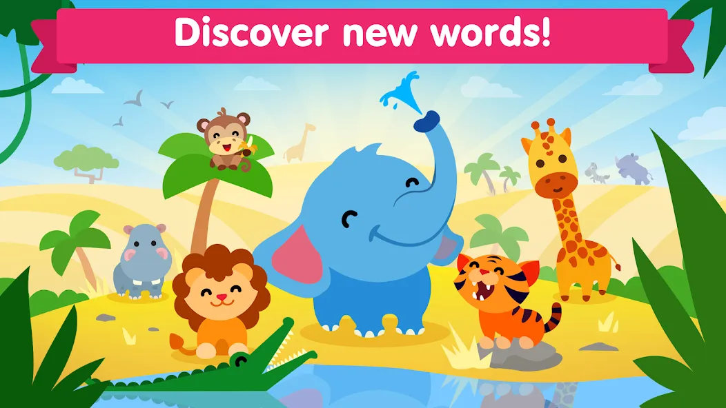 Взломанная Animal sounds games for babies  [МОД Все открыто] — стабильная версия apk на Андроид screen 2