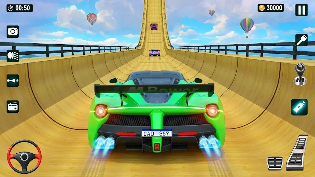 Взлом GT Car Stunt 3D: Ramp Car Game  [МОД Бесконечные деньги] — последняя версия apk на Андроид screen 1